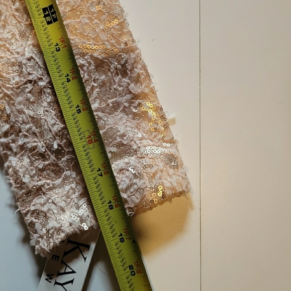 KAY UNGER NEW Sequin Textured Silk Jacket 8 - Picture 3 of 9